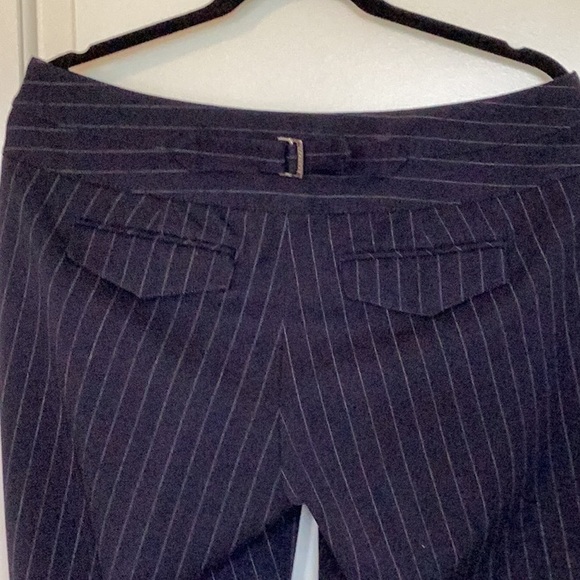 Express Editor Pant - Size 10R - Navy Pinstripe - Picture 4 of 8
